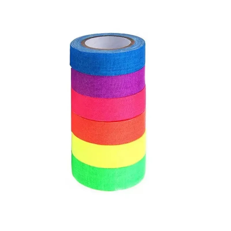 6-Roll Glow-in-the-Dark Tape Set – DIY Decor & Bookmarks