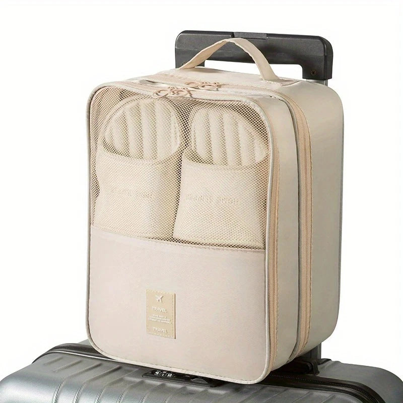 Travel Shoe Bags – Holds 3 Pairs | Portable Shoe Organizer