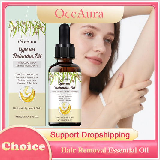 Hair Removal Essential Oil Armpit Legs Arms Body Hair Growth Inhibitor Painless Depilatory Hydrating Repair Smoothing Skin Care Peaceful Pleasures Health and Wellness