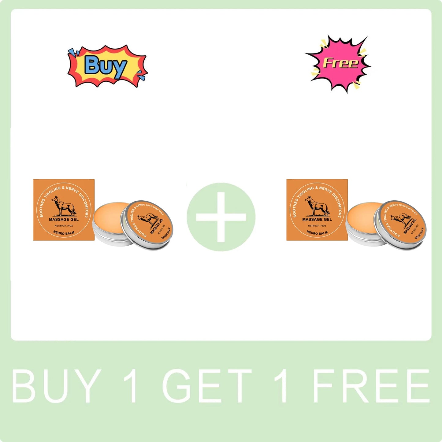 Joint Care Cream Soothing Tightening Muscle Nerve Body Massage Gel Reduce Muscle Stiffness Enhance Vitality Moisturizing Lotion Peaceful Pleasures Health and Wellness Buy 1 Get 1 Free
