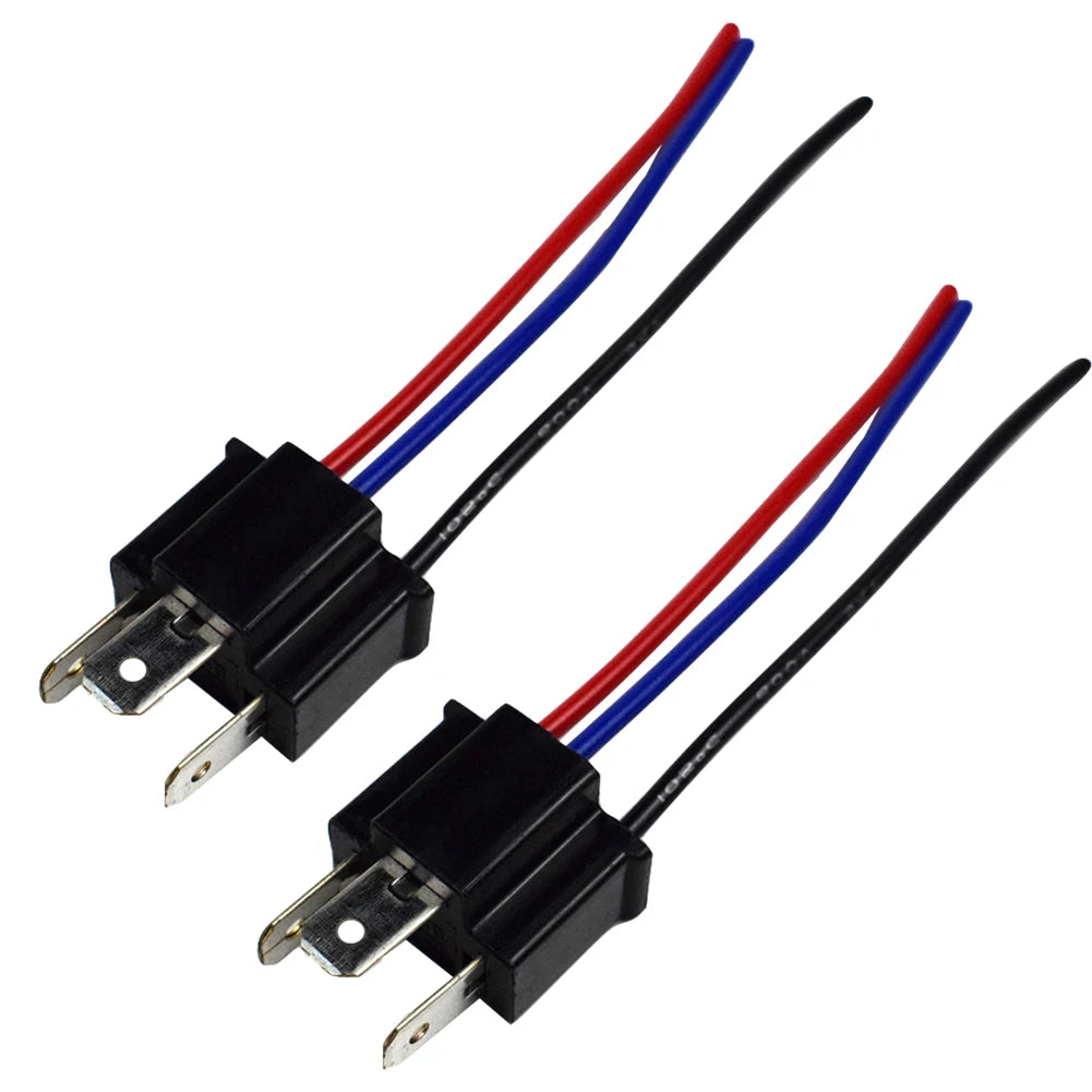 H4 9003 Headlight Bulb Socket Connector Pigtail Adapter 14cm (2pcs) Peaceful Pleasures Health and Wellness