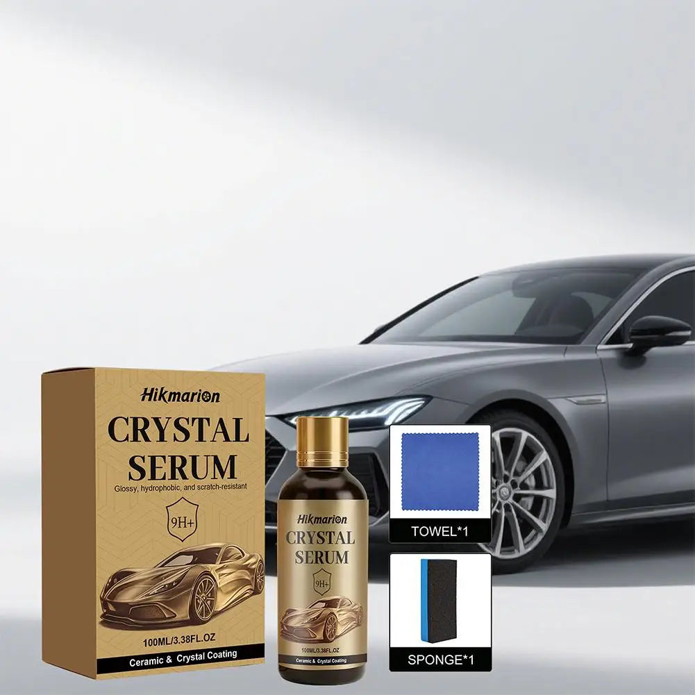 100ML Ceramic&crystal Coating 9h+ Car Crystal Serum Scratch & Abrasion Resistant Prevents Aging And Yellowing Peaceful Pleasures Health and Wellness