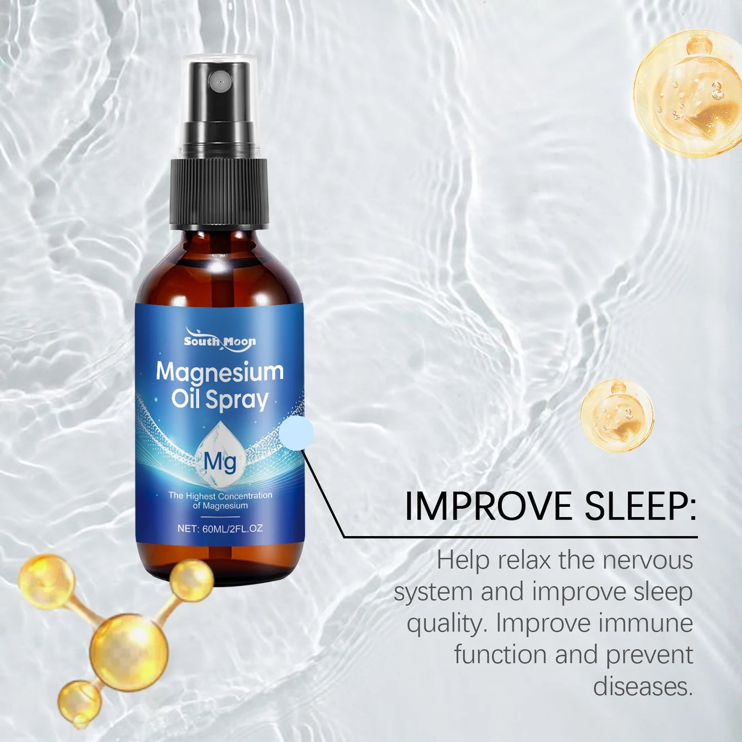 South Moon Magnesium Oil Body Spray – Tea Tree & Vitamin E 60ml