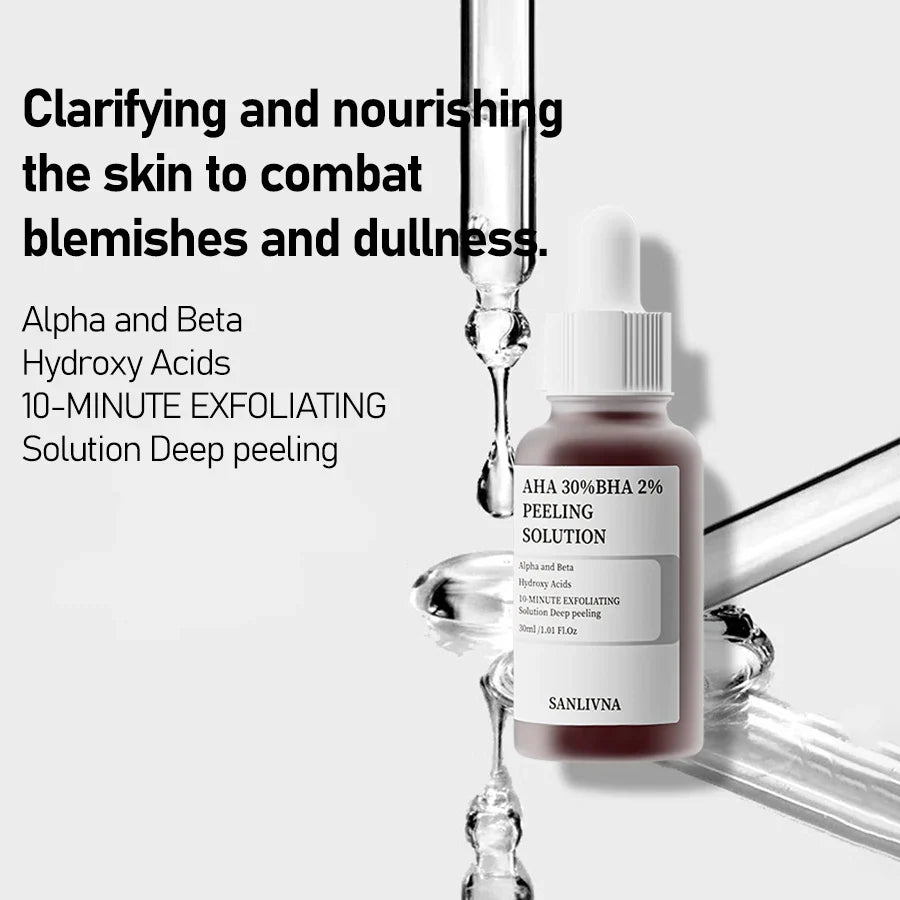 AHA 30% BHA 2% Hexapeptide Face Serum – Pore & Exfoliation