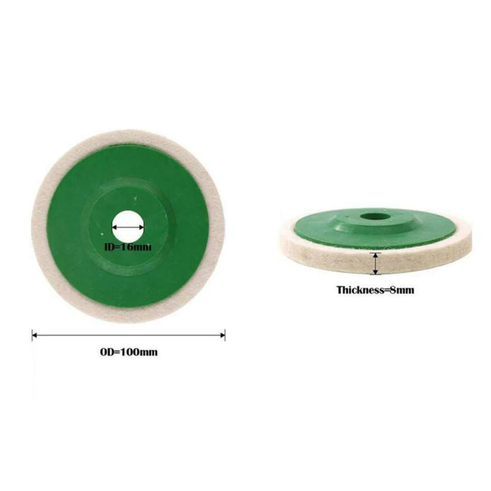 4" Wool Buffing Polishing Pads for Angle Grinder – 3 or 10 Pack Peaceful Pleasures Health and Wellness