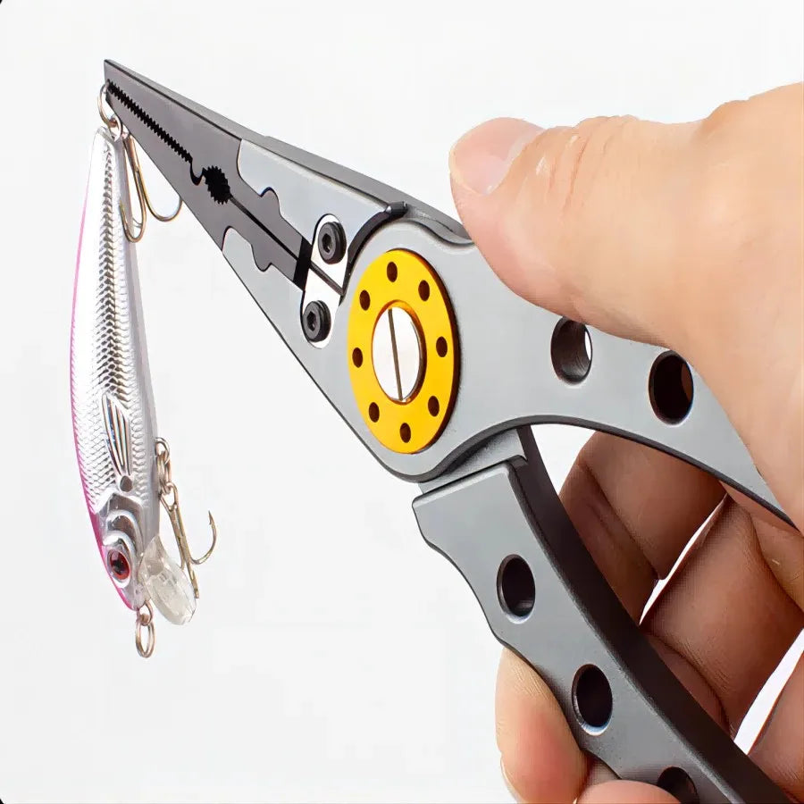 Fishing Pliers Line Cutter Multifunctional Knot Aluminum Alloy Scissors Hook Remover 150g 20CM Fishing Equipment Peaceful Pleasures Health and Wellness