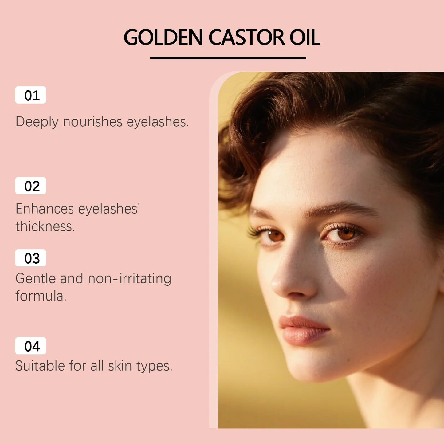 Castor Oil Eyelash Growth Serum – Longer, Fuller Lashes 10ml