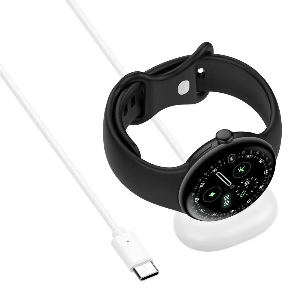 100CM Magnetic Fast Charging Cable Base for Google Pixel Watch 4 41mm 45mm, Smartwatch Charger Dock Power Cord Accessories Peaceful Pleasures Health and Wellness