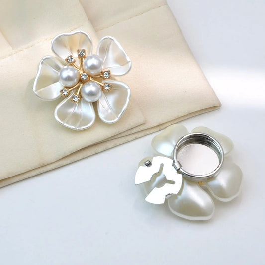 1pcs Fashion Rhinestone Button Covers Shirt Buttons Sleeve Flower Cufflinks for Men Women Decorative Accessories Jewelry Gifts Peaceful Pleasures Health and Wellness