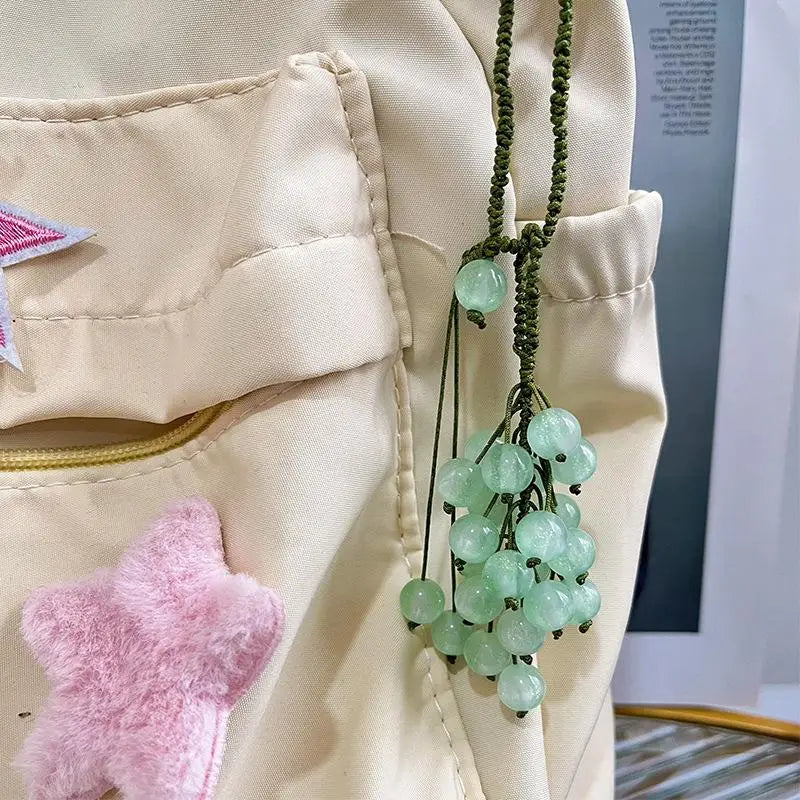 Color-Changing Grape Pendant DIY Bead Keychain Craft Kit
