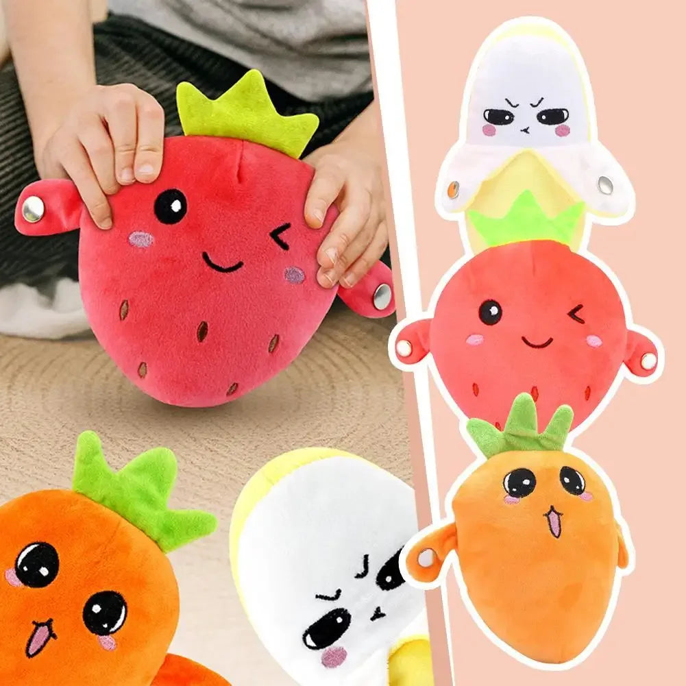 Creative Peculiar Music Rhythm Parent-child Interactive Plush Doll Banana Fruit Induction Toy Cultivate Music Perception Ability Peaceful Pleasures Health and Wellness