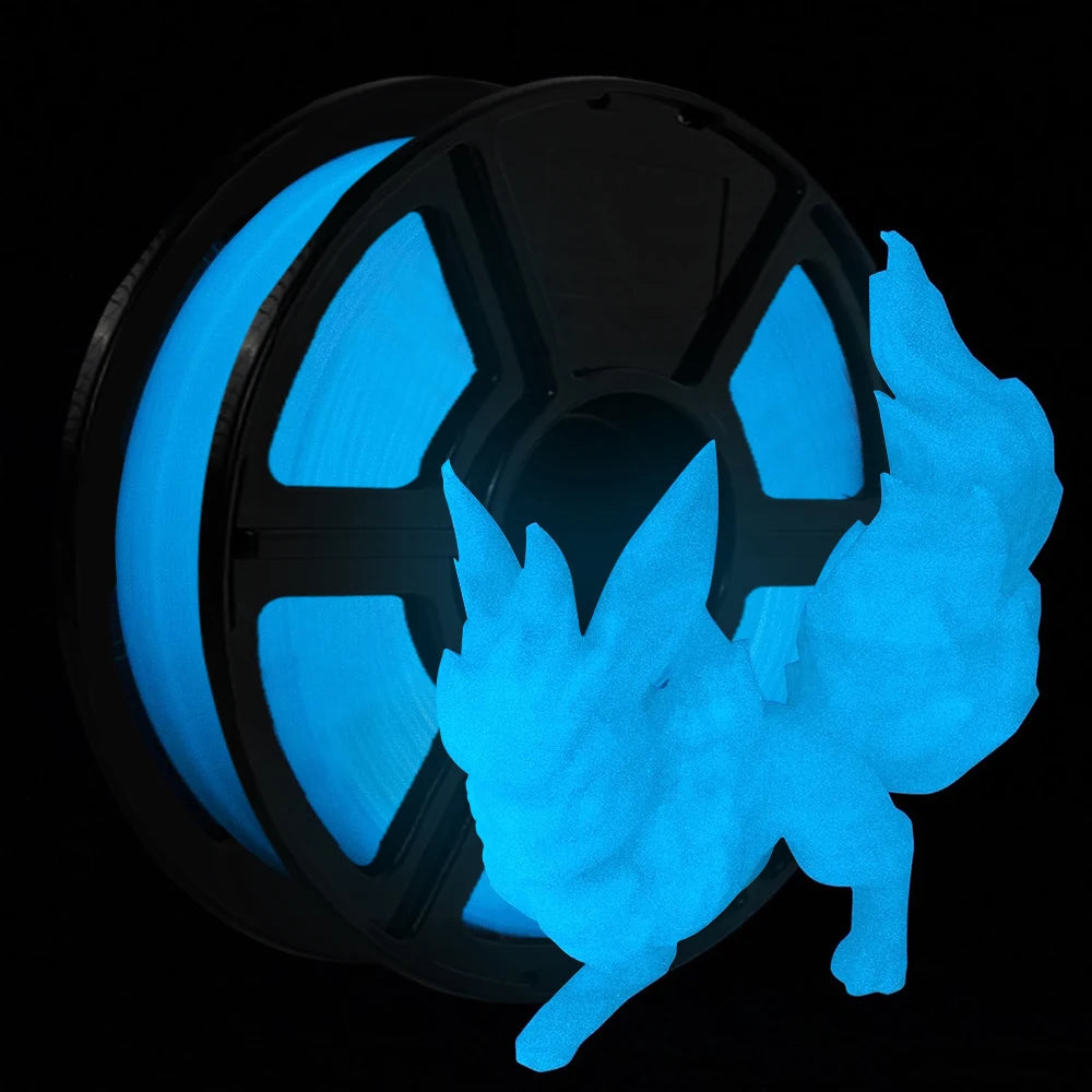 Glow in the Dark PLA Filament 1.75mm 250g – Blue & Red