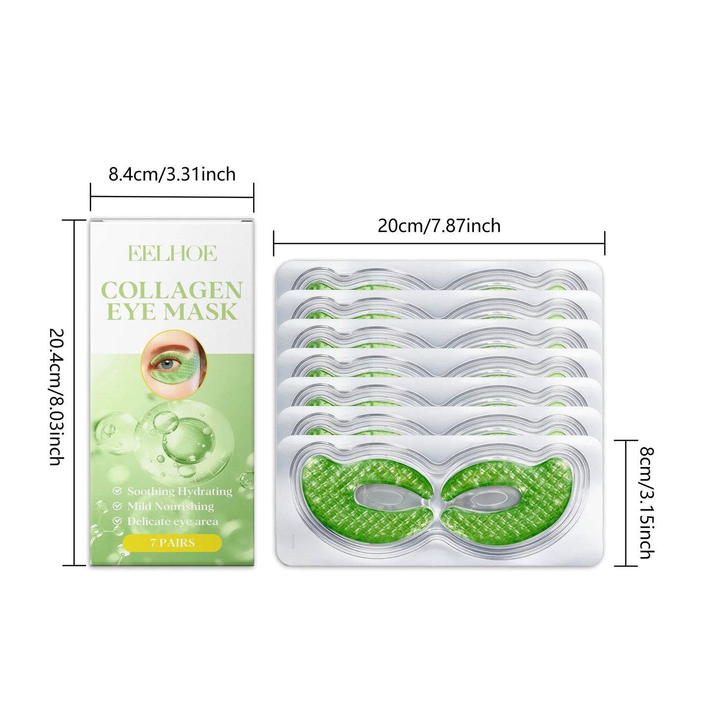 Collagen Eye Patches – Dark Circles, Puffiness & Firming