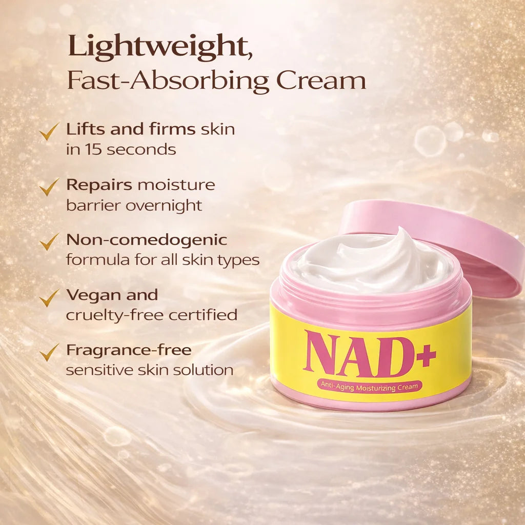 Moisturizing, Deep Moisturizing and Hydrating Cream Powered by NAD+,Skin Firming Facial Cream for Women ,Korean Skincare 50ml Peaceful Pleasures Health and Wellness