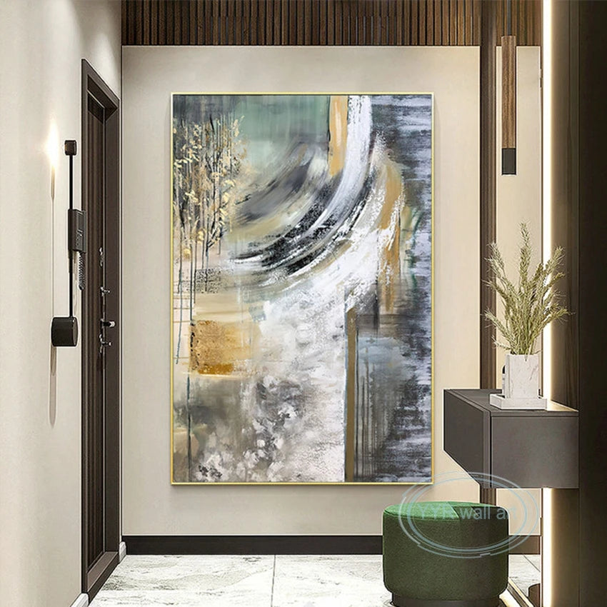 High Quality Living Artwork Handmade Canvas Art Oil Painting Light Luxury Decorative Abstract Wall Poster Drawing Room Bedroom Peaceful Pleasures Health and Wellness