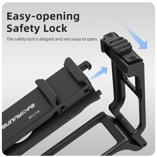Finger Placement With Ergonomic Design For DJI Action 5 Pro/4/3 Street Shot Handle Frame Protective Case Wider Peaceful Pleasures Health and Wellness Default Title