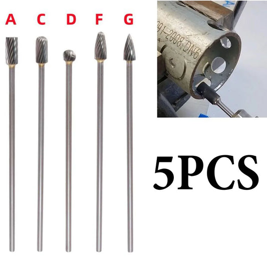 Solid Carbide Rotary Burrs Long Single Cut Head Milling Cutters Tools Peaceful Pleasures Health and Wellness Default Title