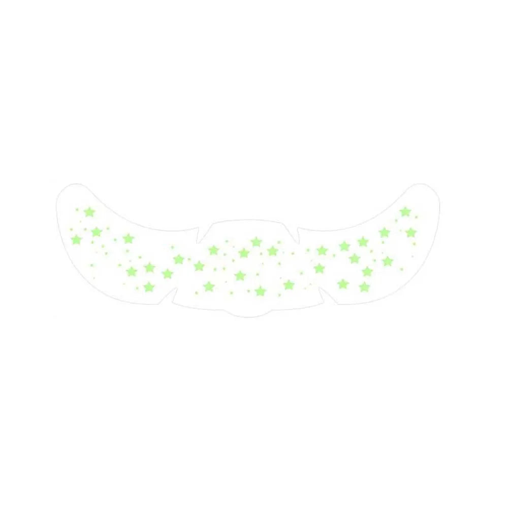 Luminous Temporary Face Tattoo Stickers – Stars & Hearts