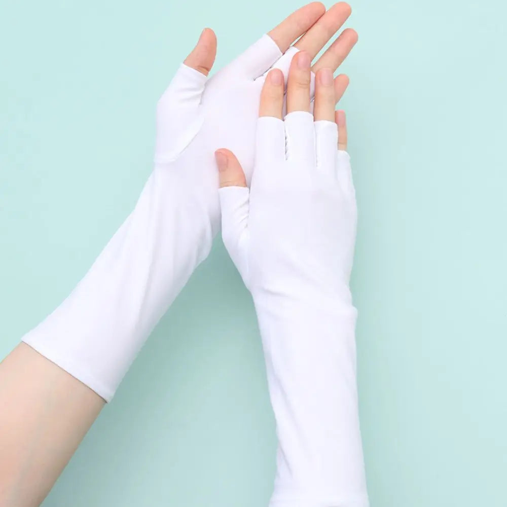 Summer Fingerless Cycling Gloves – UV Sun Protection Sleeves