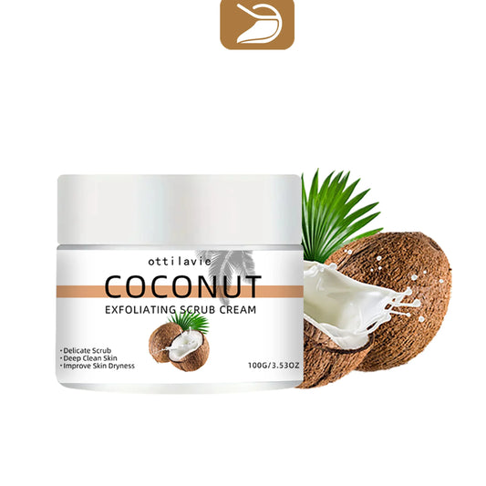 Ottilavie Coconut Exfoliating Scrub Cream | All Skin Types Exfoliating Scrub Cream Oasis Select 100g