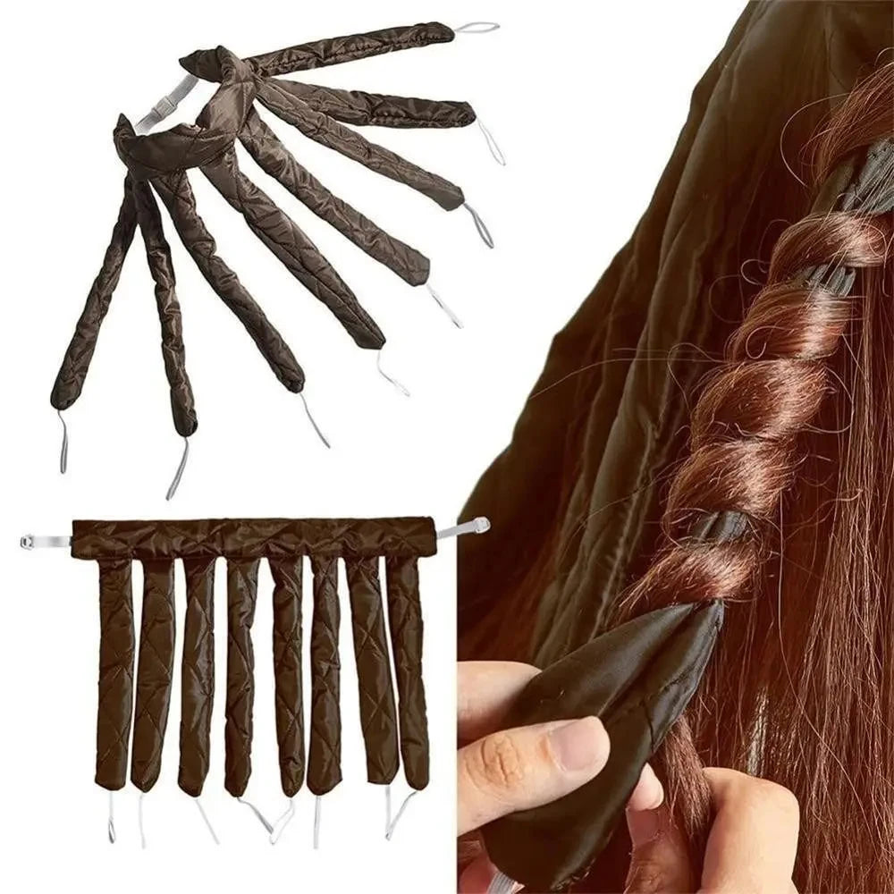 Heatless Curling Rod Headband for Lazy Hair - Silk Ribbon Soft Wave Formers for Sleeping No Heat Curls Peaceful Pleasures Health and Wellness