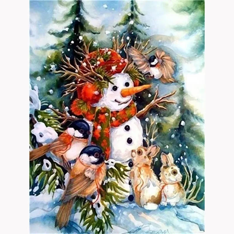 1pc, Santa Claus and Reindeer Canvas Art Print, Vintage Christmas Illustration, Modern Art Decor, Unframed, Horizontal Wall Art Peaceful Pleasures Health and Wellness ZLH5506 60x90cm No Frame