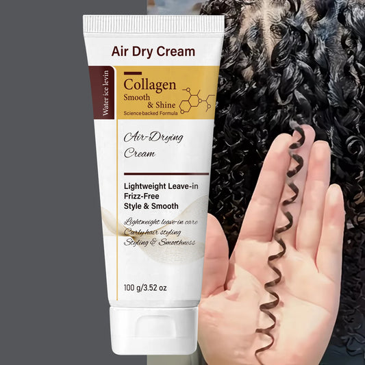Collagen Leave-In Hair Cream | Frizz-Free Air Dry Styling Leave-In Hair Cream Peaceful Pleasures Health and Wellness