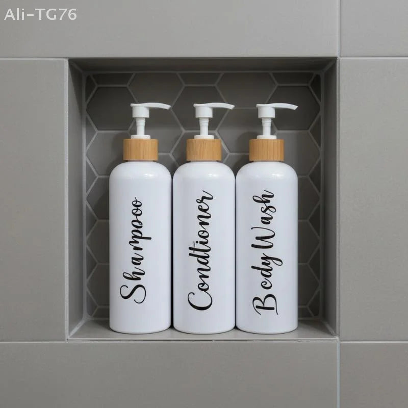 3-Piece Refillable Soap & Lotion Dispenser Set | Bathroom
