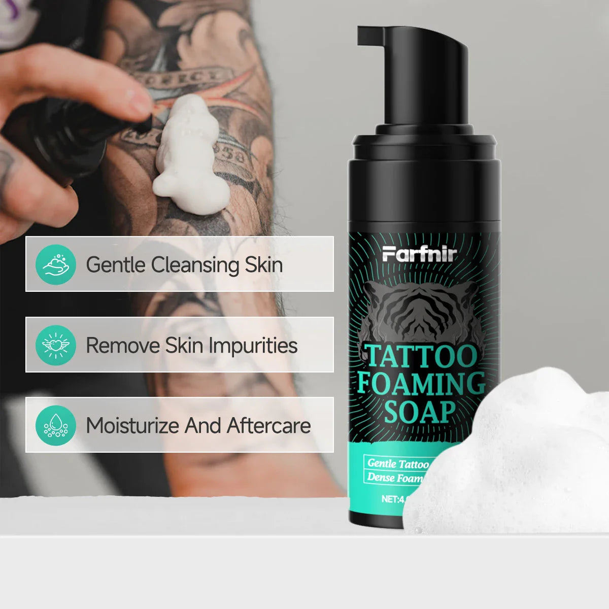 Tattoo Foaming Soap – Colour-Protecting Cleansing Foam 120ml