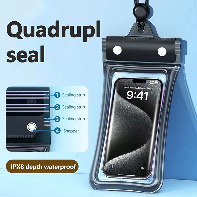 Waterproof Phone Case Touch Screen Sealed Bag – Swimming
