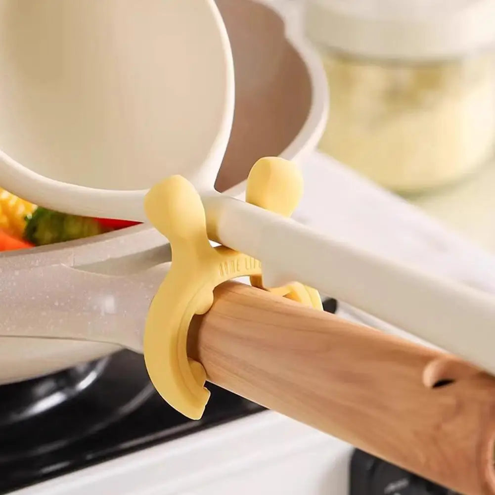 3pcs Silicone Spoon Rest Heat Resistant Anti-Spill Kitchen Utensil Holder Pot Lid Rack for Stove Top Home Cooking Tool Peaceful Pleasures Health and Wellness