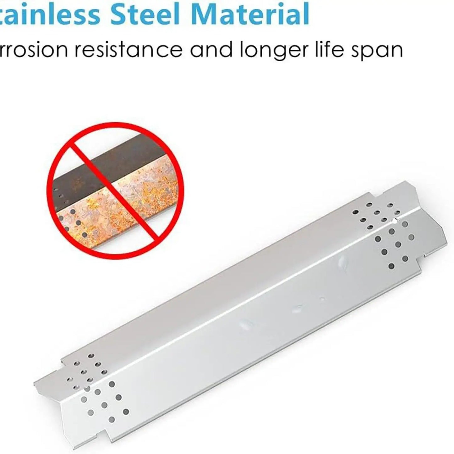 Grill Heat Plates Barbecue Flame Deflector Burner Heat Shield for Patio Backyard Camping Outdoor Picnic, Restaurant Use Peaceful Pleasures Health and Wellness