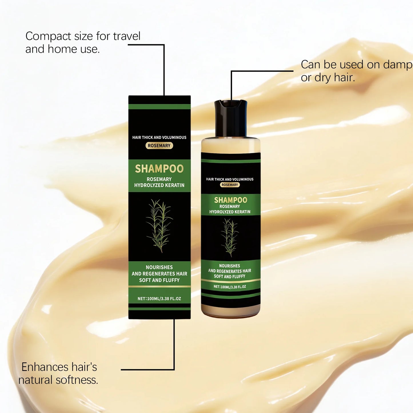 Rosemary Keratin Shampoo – Hair Growth & Scalp Moisturizer