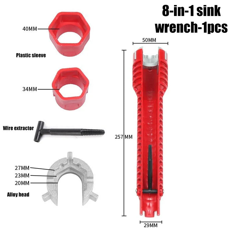 14-in-1 Sink Faucet Plumbing Wrench Set | Multi-Function Tool