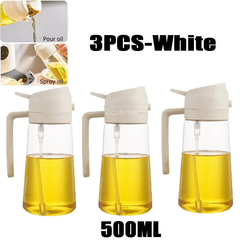2-in-1 Oil Sprayer & Dispenser Bottle | Air Fryer & Cooking
