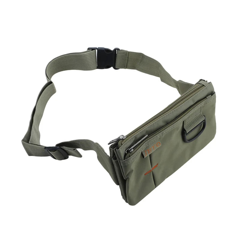 Sports Running Waist Pack Personalized Invisible Anti-theft ID Waist Pack Casual Small Bag Outdoor Travel Crossbody Bag Peaceful Pleasures Health and Wellness