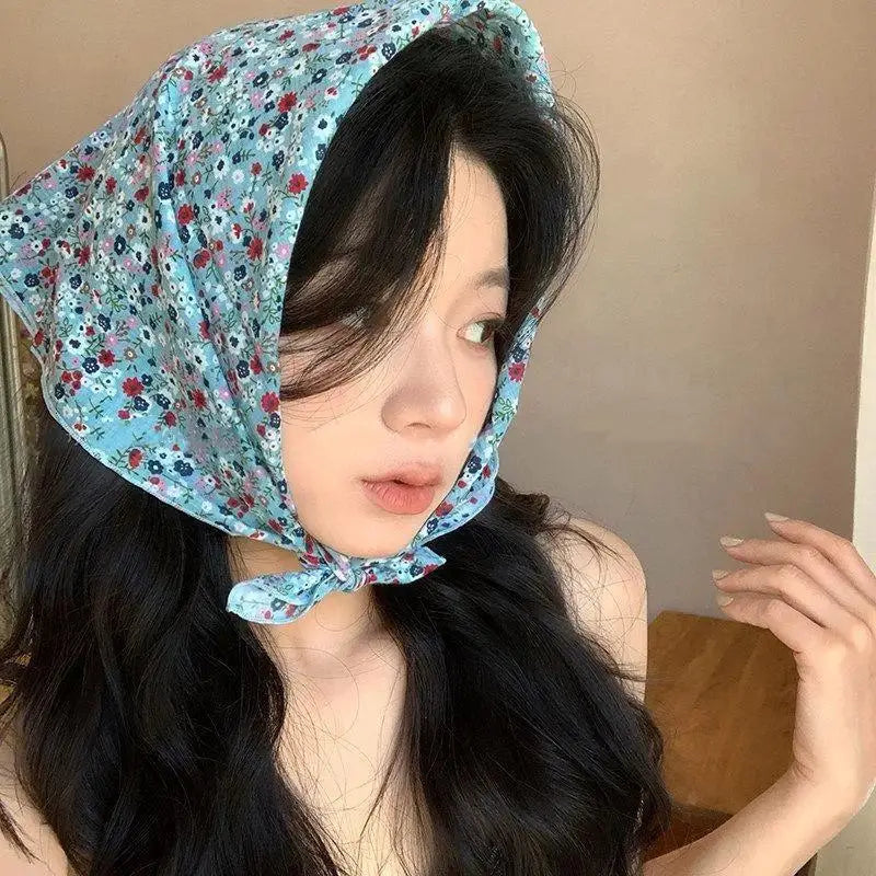 Vintage Floral Headscarf – Women's Bandana & Hair Wrap