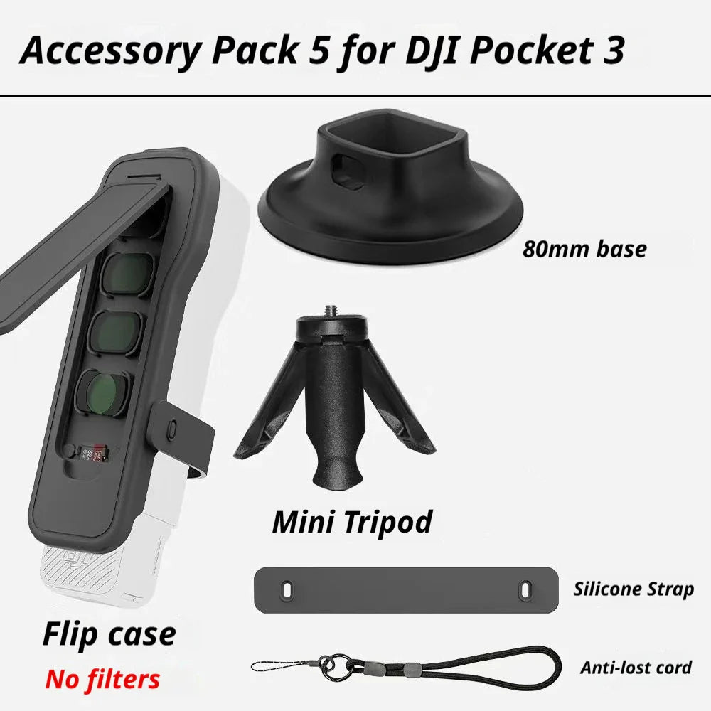 DJI Osmo Pocket 4/3 Accessories Kit – Case, Mount & Tripod