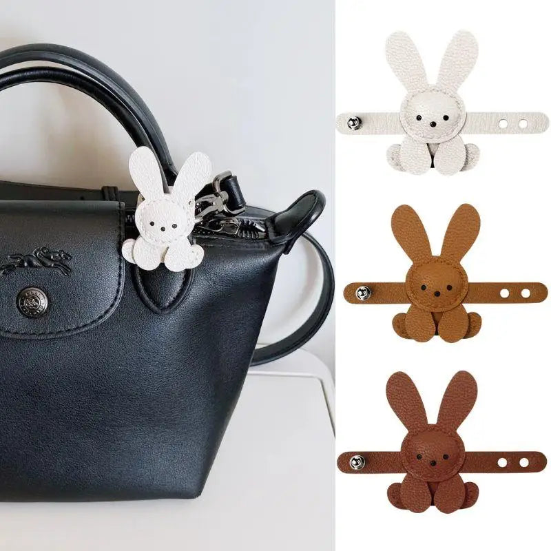 New Little White Rabbit Bags Charm Cute White Pendant Bag Decoration Accessory Handmade Adjustable Cute Bunny Bags Pendant Decor Peaceful Pleasures Health and Wellness