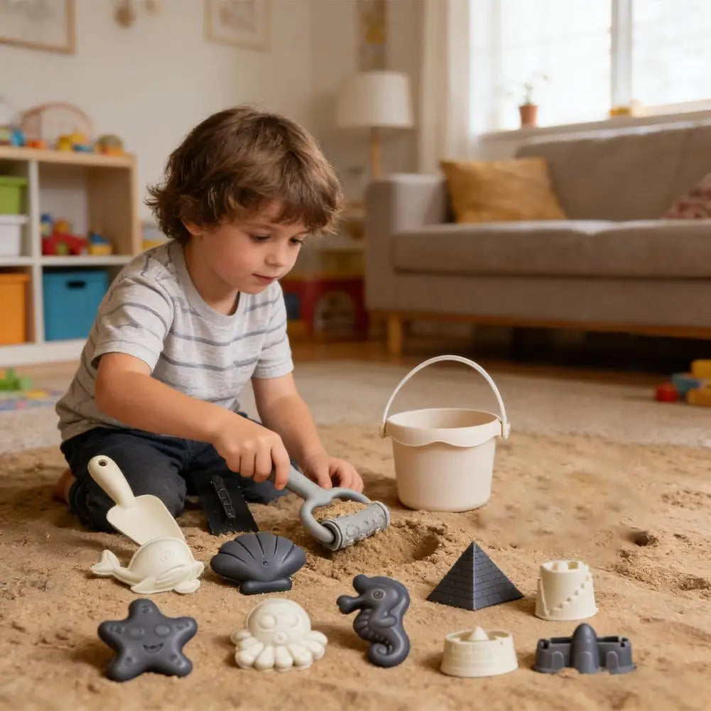 Beach Sand Toys Set – Bucket, Shovel, Molds & Watering Can
