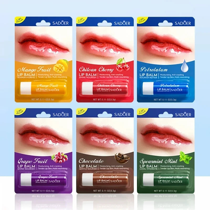 SADOER Moisturizing Lip Balm – Plumping, Hydrating, Anti-Wrinkle Lip Balm Plumper Peaceful Pleasures Health and Wellness
