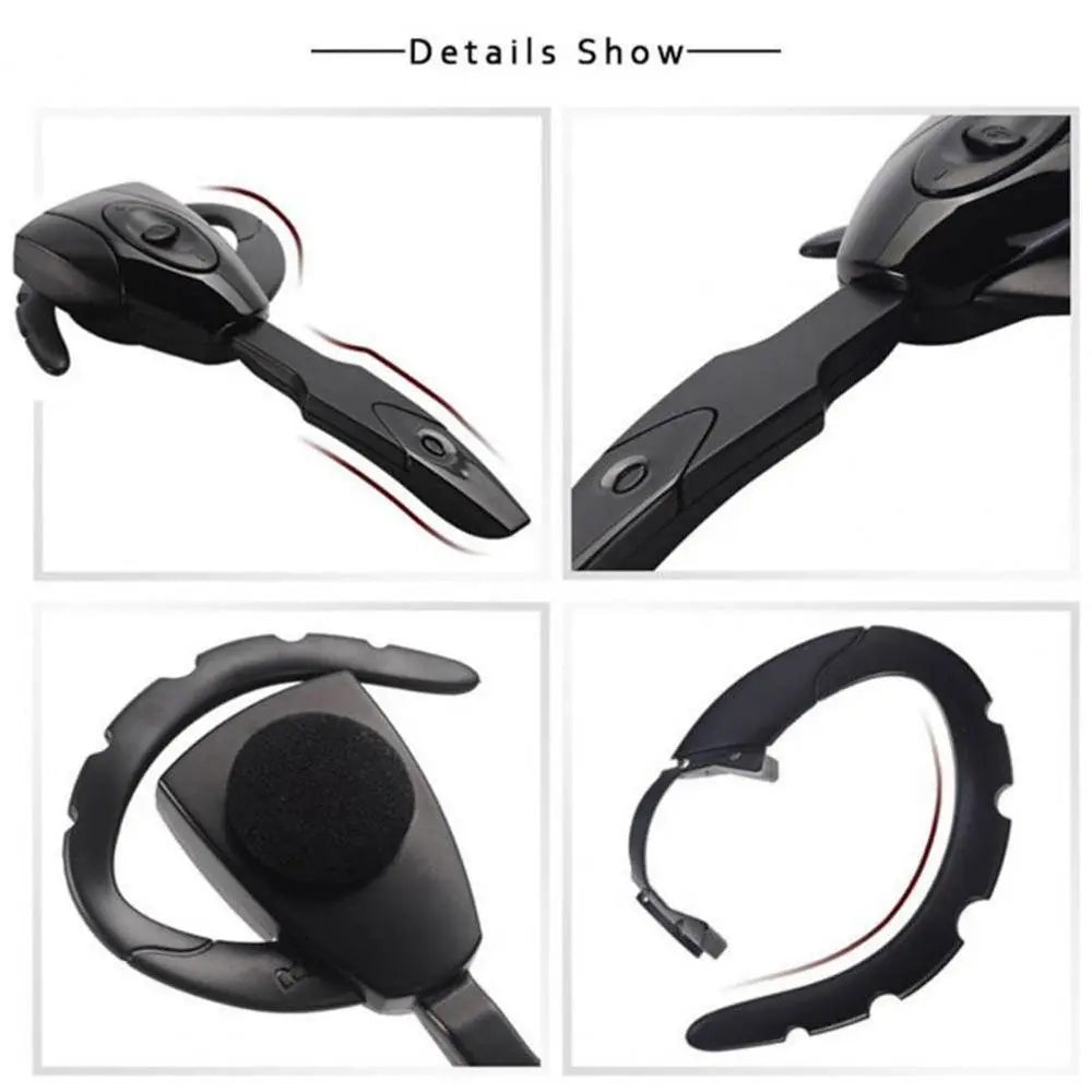 With Microphone Hanging Ear Hook Handsfree Business Bluetooth Headset Bluetooth Earphones Wireless Headphones Bluetooth Headset Peaceful Pleasures Health and Wellness