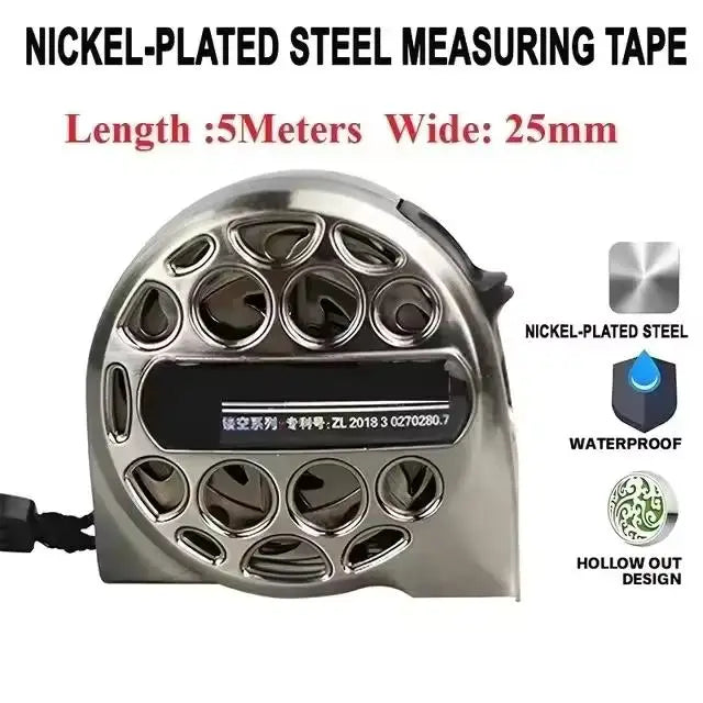 NEW High-quality 3/5/7.5m steel tape measure hollowed out is waterproof,fall-resistant,rust-resistant and corrosion-resistant Peaceful Pleasures Health and Wellness T180-5X25