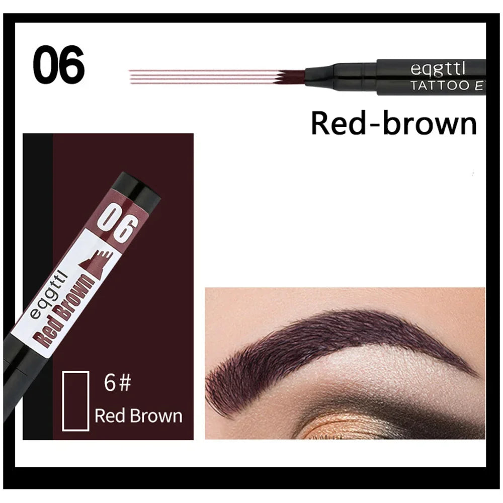 Waterproof Liquid Eyebrow Pencil | Long-Lasting 6 Shades