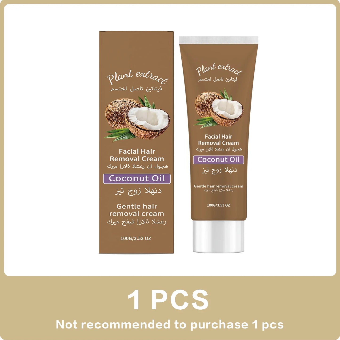 Mild Facial Hair Removal Cream – Smooth Skin, 100g