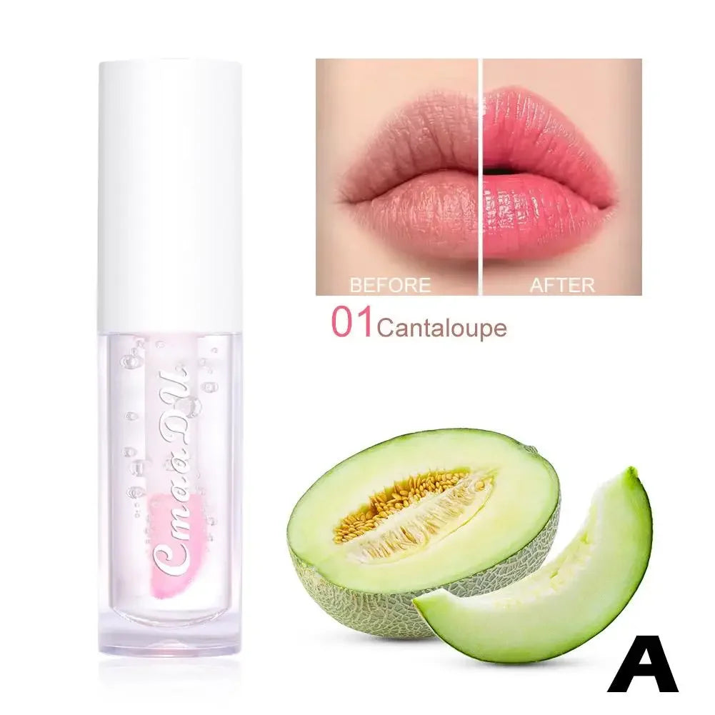 Fruit Lip Oil, Plumping Lip Tint Moisturizing Lip Gloss Fruit Flavoured Lip oil For Dry Lip's Moisturizing Hydrating Nourish Peaceful Pleasures Health and Wellness light green