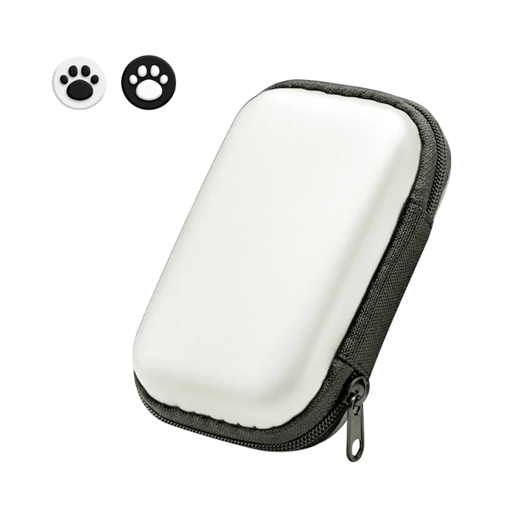 EVA Hard Carrying Case for Miyoo Mini Plus & ANBERNIC RG35XX Peaceful Pleasures Health and Wellness Silver United States