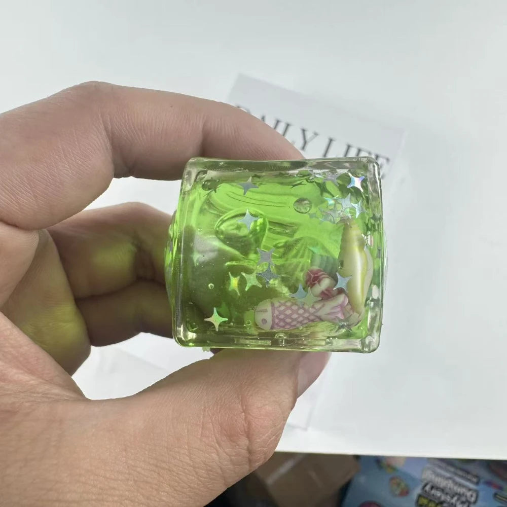 Ocean Squishy Cube Slow Rise Sensory Fidget Toy | Kids & Adults