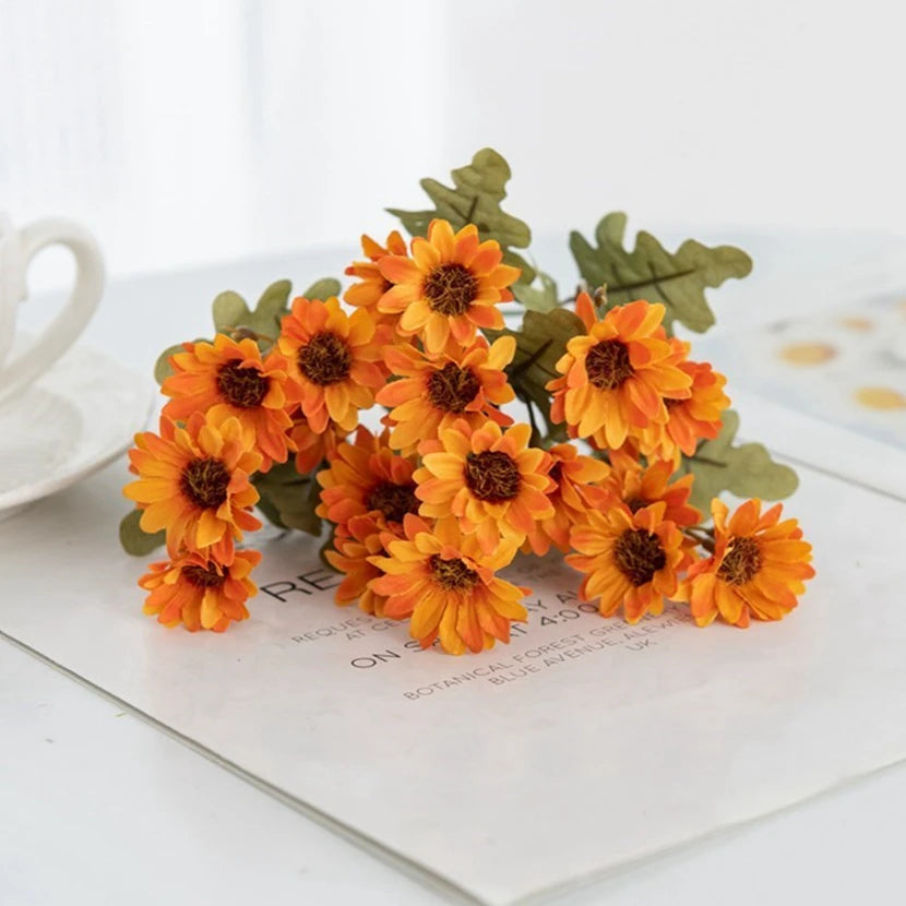 Artificial Silk Daisy Hydrangea Flowers – Wedding & Home Décor