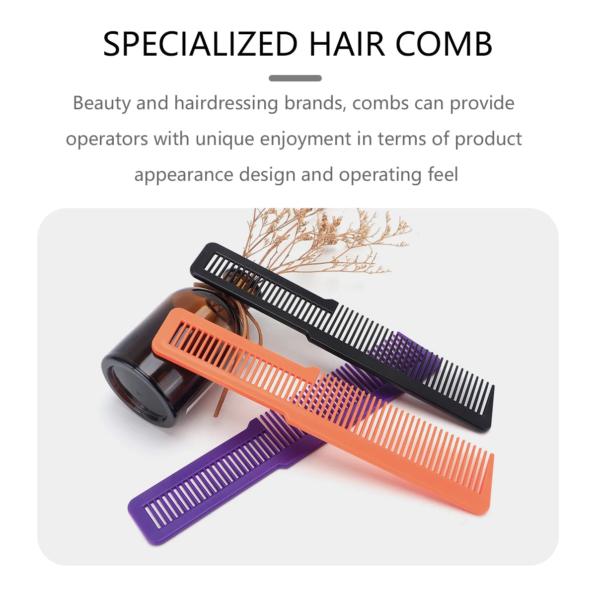 Professional Hair Stylist Plastic Anti-Static Hairdressing Comb Ultra Thin Salon Barber Shop Styling Tools Hair Coloring Comb Peaceful Pleasures Health and Wellness